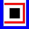 BoxUp Puzzle - Puzzle game similar to traditional Sokoban.
All the boxes are hollow and open on one side. They can only be moved by pushing from the inside.
The aim is to push the small red box inside the blue box.
Black boxes may help or hinder your progress.