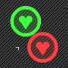 Heartballs - Bounce balls through the field, keep the mouse down to add power to your shot, hit a same colored ball to remove it. The closer you come the more points you'll receive. Make sure you don't have more than 10 heart balls on screen or it's game over!