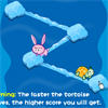 Race With Rabbit - The tortoise is having another race competition with the rabbit. Will the rabbit be the winner this time? Let's try. They can only walk a line once. The faster the tortoise moves, the higher score you will get. Have fun!
